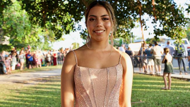 Trinity Ives at the Bowen State High School Year 12 Formal held on Friday, November 18, 2022.