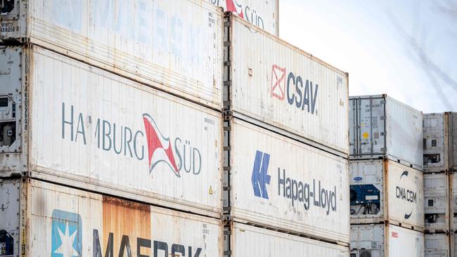 Shipping containers are seen at the Port of Montreal in Montreal, Canada – tariffs are expected to have big impacts on the Canadian beef industry.