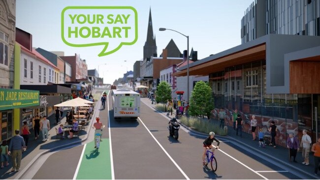 Hobart City Council is requesting public feedback on plans to reshape part of Elizabeth St.