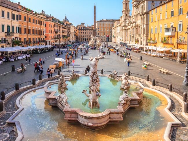 Piazza Navona,Rome,Italy. On the foreground the so called Fontana del Nettuno (Neptune Fountain)Escape 16 July 2023My Travel CVPhoto - iStock