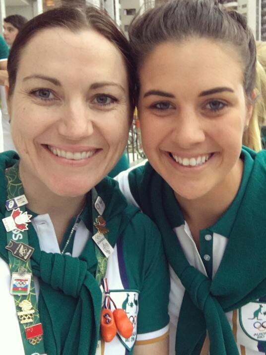 Olympians Anna Meares and Melissa Hoskins. Picture: Anna Meares