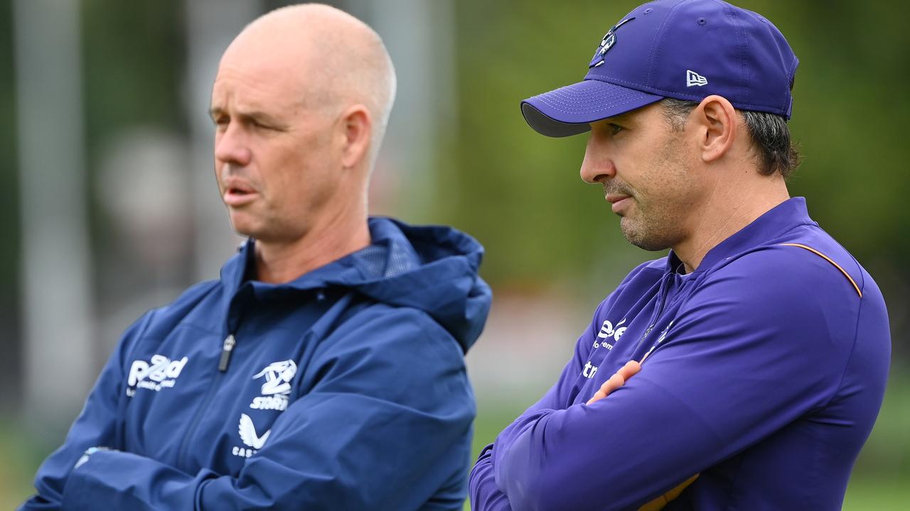 Slater is no stranger to the Storm coaching staff having done plenty of work with the club since he retired. Picture: Quinn Rooney/Getty Images