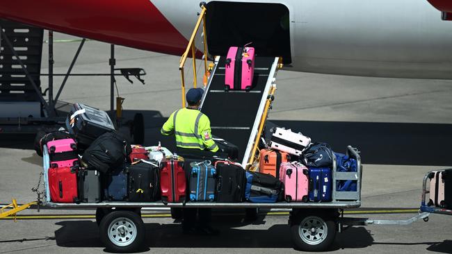 Checked-in baggage creates anxiety for travellers, according to the survey results. Picture: Dan Peled