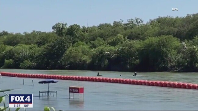 Justice Department tells Texas that floating barrier on Rio Grande