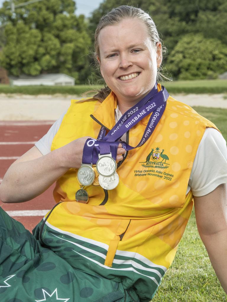 Toowoomba woman Belinda Slatter has qualified to compete at the Virtus Global Games – an elite sporting event for athletes who live with an intellectual impairment. Picture: Nev Madsen