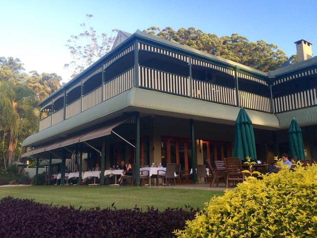 Bonville Golf Club in Coffs Harbour where John Kennerley fell onto the grass outside the restaurant. Picture: Nathan Edwards