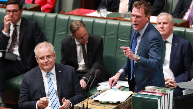 Attorney-General Christian Porter goes on the attack in parliament. Picture: Gary Ramage