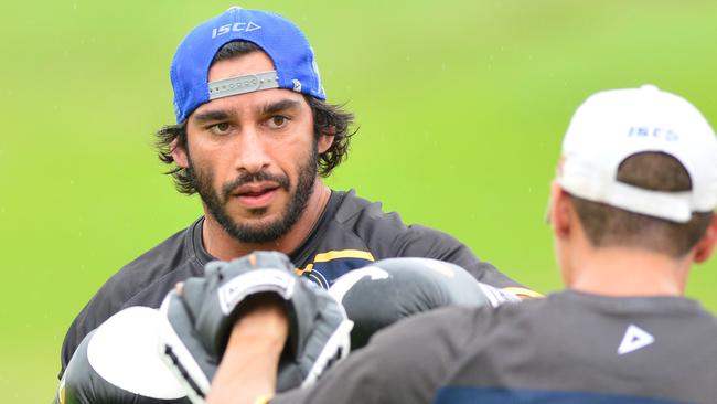 North Queensland Cowboys training at 1300 Smiles Stadium. Johnathan Thurston. Picture: Evan Morgan