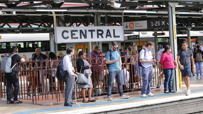 NSW rail travellers are in for plenty of waiting and watching. Picture: Christian Gilles