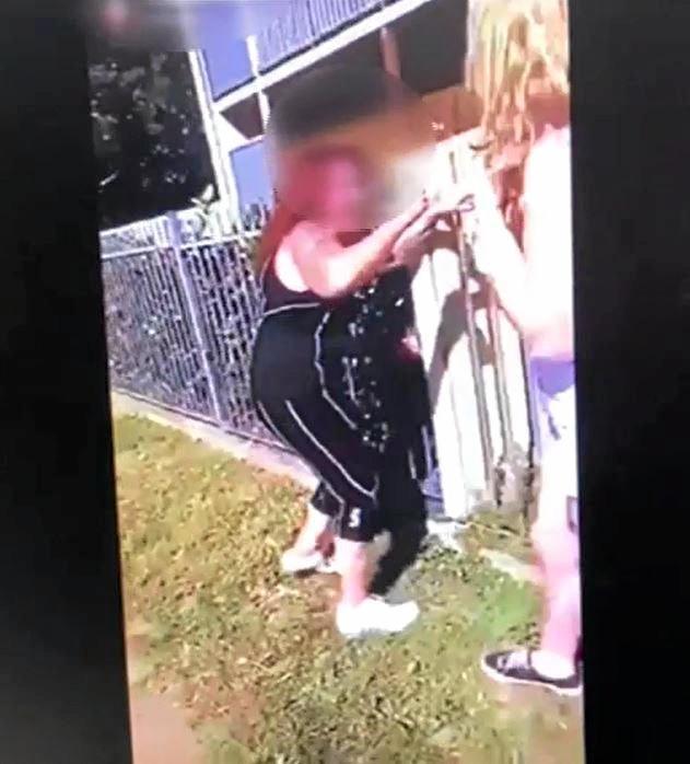 Footage of a woman being bashed by two other women was leaked online this week. Picture: Contributed