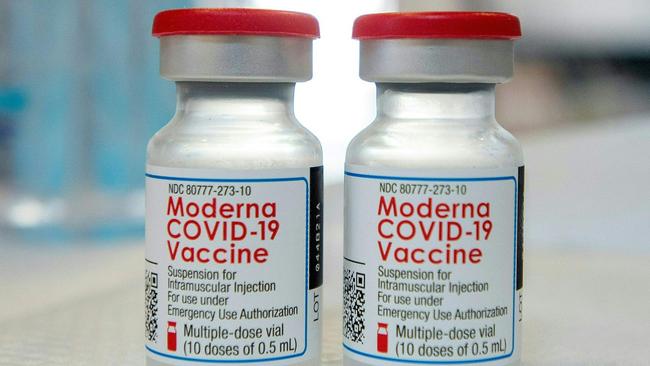 Moderna’s Covid vaccine to be delivered by pharmacies from next week.Photo by Joseph Prezioso AFP