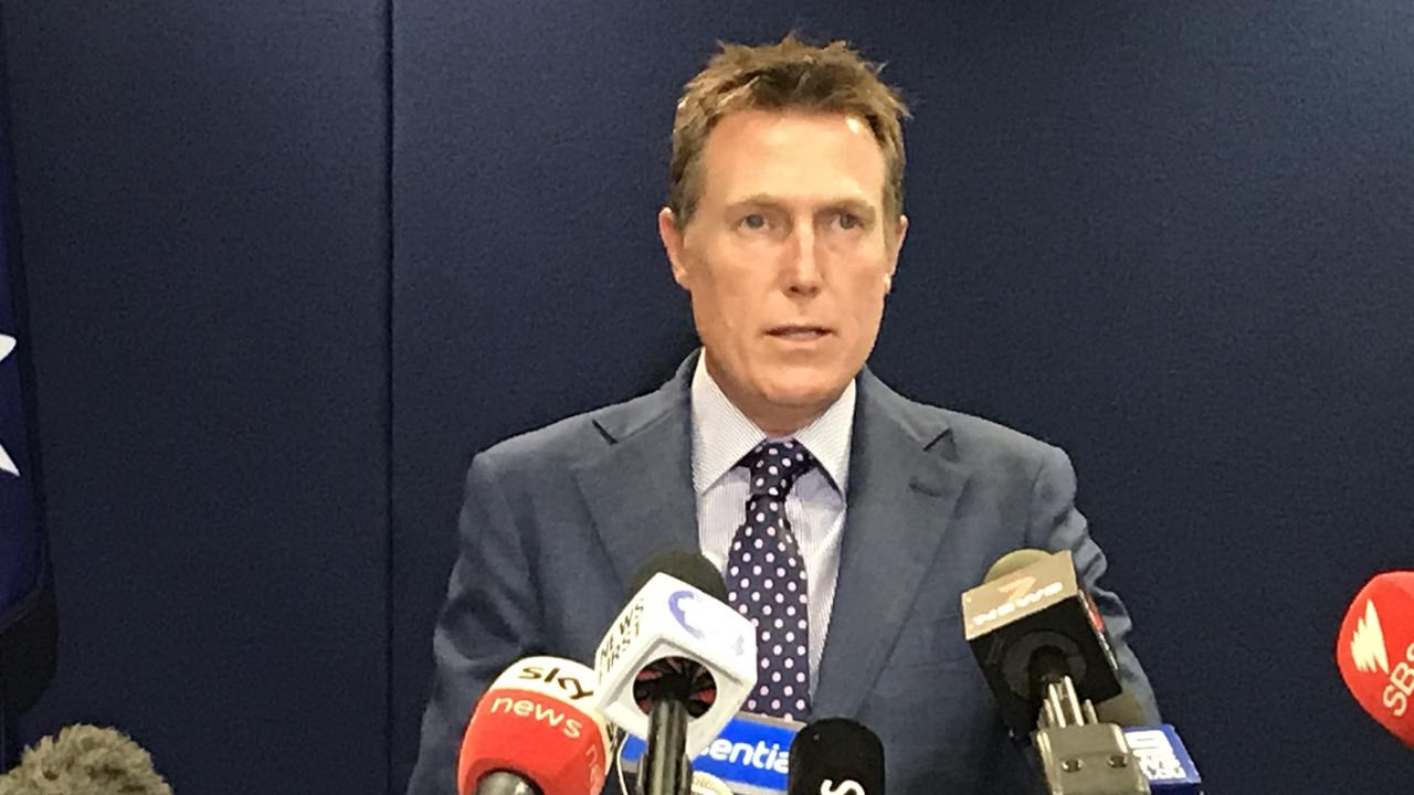 Attorney-General Christian Porter addresses the media at a press conference in Perth. Picture: Sharon Smith/NCA NewsWire