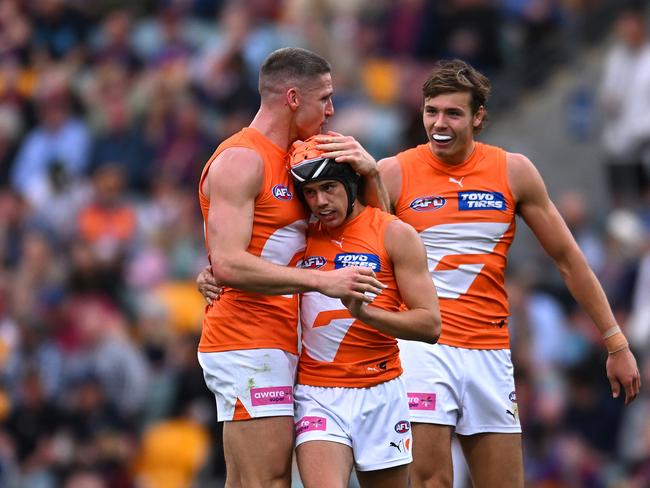 Darcy Jones and Cadman are the future of the Giants forward line. Picture: Getty Images