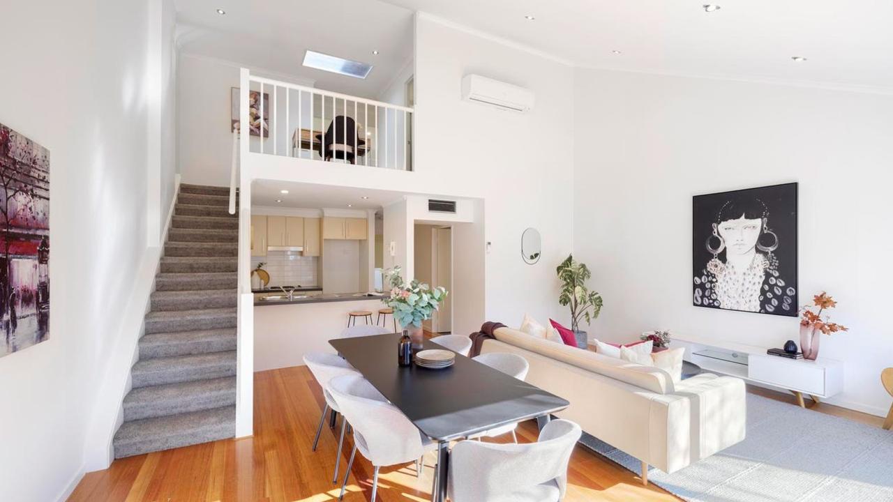 The four-bedroom apartment is on the market with $840,000 price hopes.