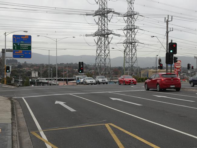 The intersection where Aivy Nguyen was killed. Picture: David Crosling