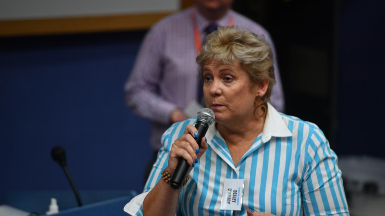 Desley O'Grady at the Meet the Candidates event at CQUni March 12, 2020