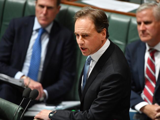 Hackers were not responsible for Health Minister Greg Hunt’s Twitter account “liking” a porn tweet, an Australian Federal Police investigation has confirmed. Picture: AAP