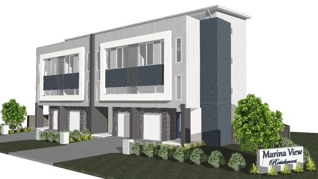 Four new three-storey attached dwellings have been proposed for Miller St in Batemans Bay