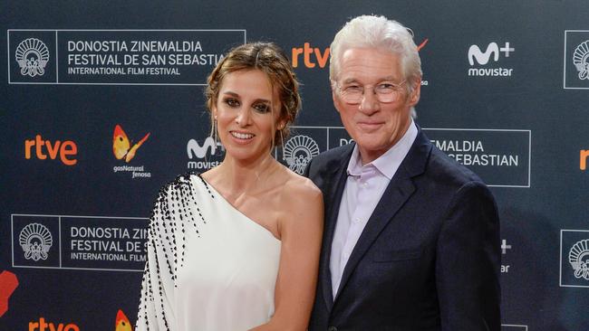 Alejandra Silva and Richard Gere. Picture: Carlos Alvarez/Getty Images