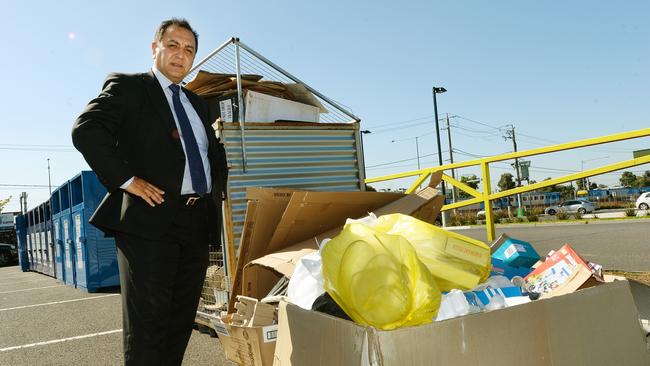 Leader was taken on a tour by Hume Council last year through some of its worst rubbish dumping hotspots. The good thing is that, since the article, there has been an increase in reports. However there are still ongoing concerns, particularly with dumping at charity bins in Broadmeadows and abandoned trolleys in Sunbury.Mayor Adem Atmaca at Broadmeadows charity bins site. Picture:Carmelo Bazzano