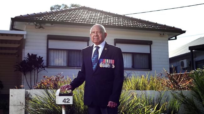 Uncle Harry Allie, 81, one of the driving forces behind the Indigenous Veterans Commemoration Service, in its 18th year. Picture: Jane Dempster