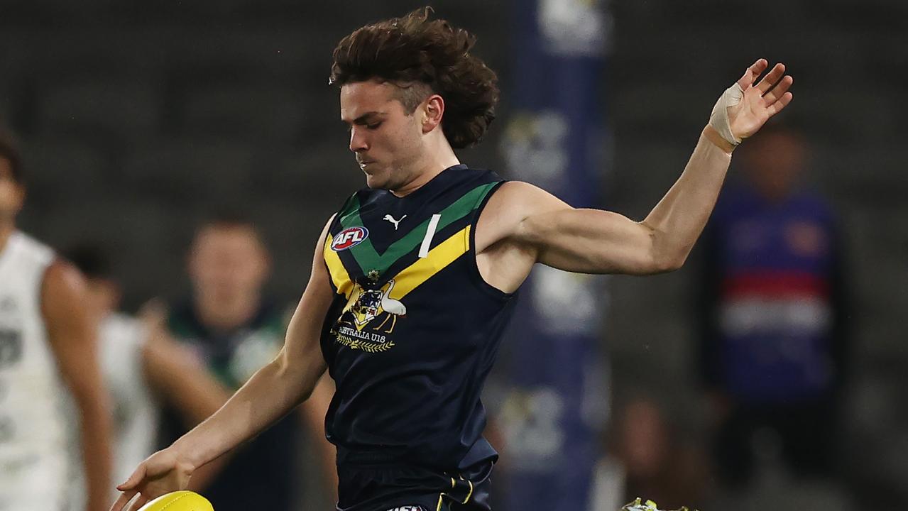 MELBOURNE. 13/05/2023. AFL. Australian under 18s vs Carlton VFL at Marvel Stadium. Nick Watson . Pic: Michael Klein