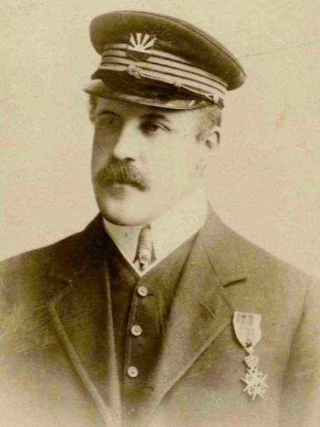 Anders Harboe-Ree, aged 25, wearing the Order of St Olav medal he received for bravery.