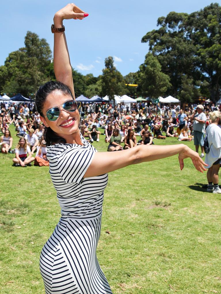 Sanjula Sharma, from Neutral Bay, strikes a pose. Picture: Jess Husband.