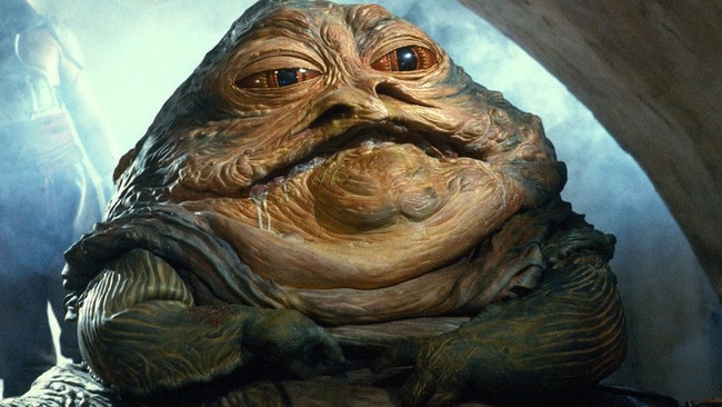 Jabba The Hutt first appeared in the Star Wars film franchise in 1997. A meme of Jabba the Hutt wearing a T-shirt with 'LGAQ' on it has become infamous as former LGAQ chief executive has sued for defamation over it. Picture: Supplied.