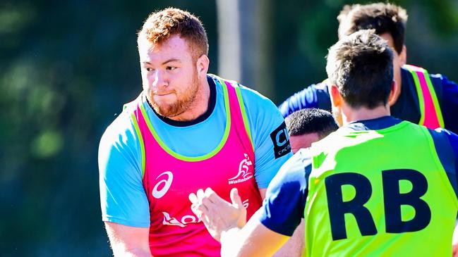 The Waratah at a Wallabies training sesssion.