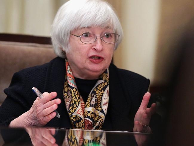 TIME called her the “$16 trillion dollar woman”: Janet Yellen, the first female Chairman of the US Federal Reserve, is in Australia Picture: Getty Images