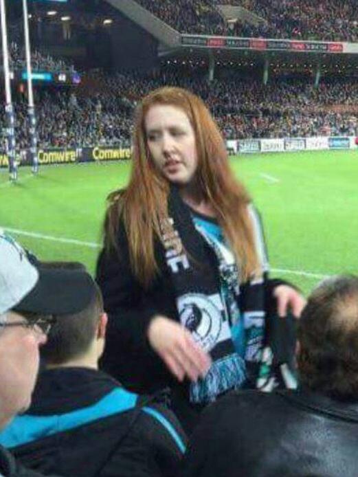 Posted on the Anti-Port Adelaide Facebook page, a picture of the suspected Port Adelaide banana thrower.