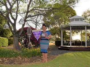 BIG GREEN HEART: Lions Chinchilla Horticultural Society annual garden competition 2019 reserve champion, Fay Corbett. Picture: Kate McCormack