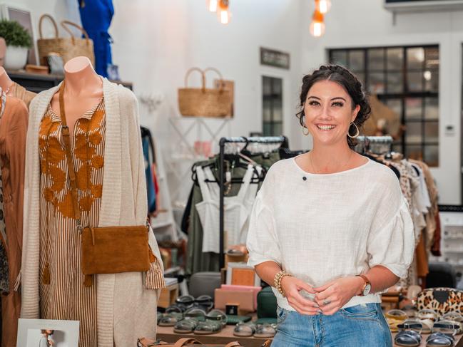 Georgie King said her dream was fulfilled to be able to purchase the Arum clothing store in Walker St Casino. Photo: Supplied