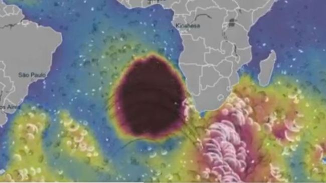 African weather system generating rumours of UFOs and 24m-high waves ...