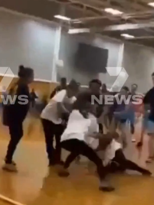 A woman being dragged by her hair. Pictures 7NEWS