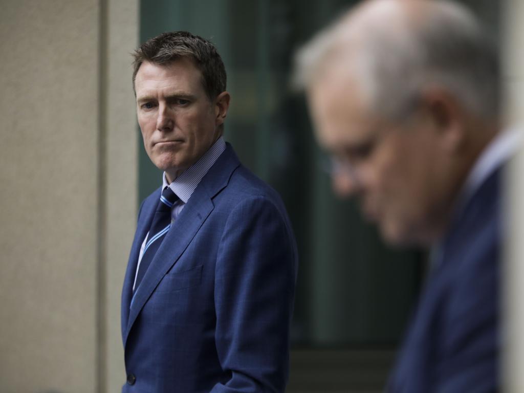 Christian Porter has denied a relationship with a woman he was reportedly seen with in a bar and is considering legal action against the ABC. Picture: Sean Davey