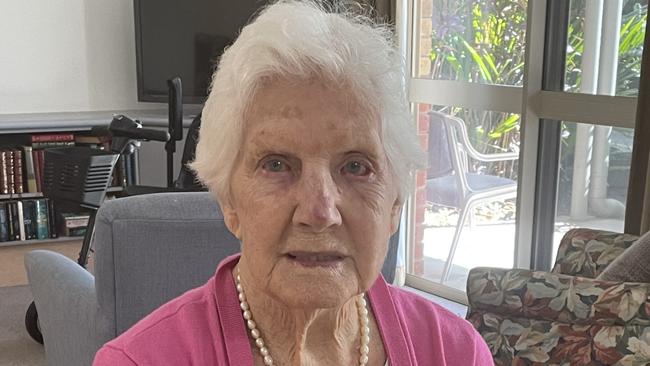 Cairns grandmother Maureen Stanfield celebrated her 100th birthday on June 8, crediting a dose of luck and hard work for helping her live so long. Photo: Supplied.