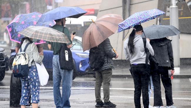 The Bureau of Meteorology predicts rain will stick around until early next week. Picture: Jeremy Piper