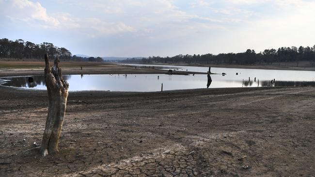 The State Government is monitoring 14 towns across Queensland which are on the verge of running out of water. That includes Stanthorpe, where the town’s main water supply Storm King Dam (pictured) is critically low. Picture: Dan Peled