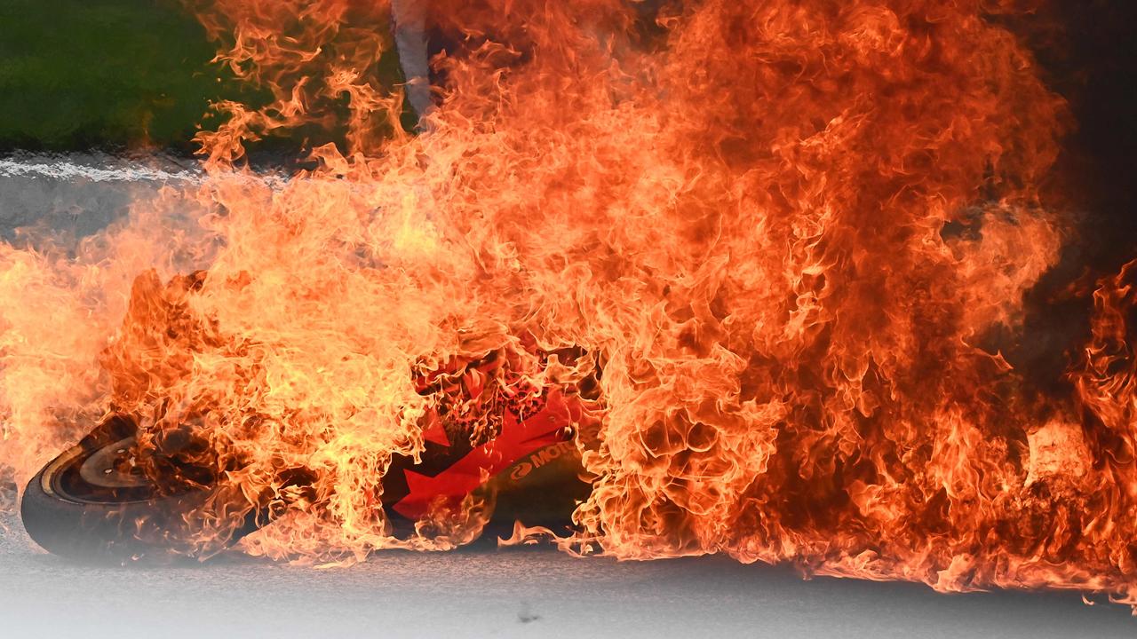 The Styrian Grand Prix was halted after two laps following a spectacular crash.