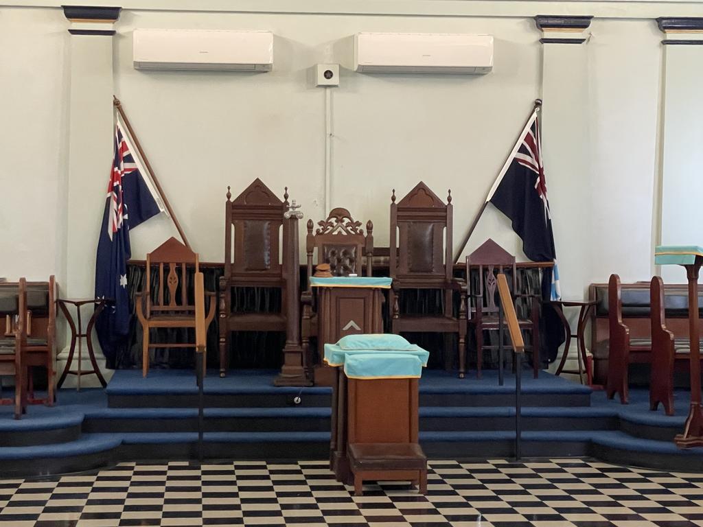 Inside the Mackay Masonic Centre on Wood Street. Photo: Fergus Gregg