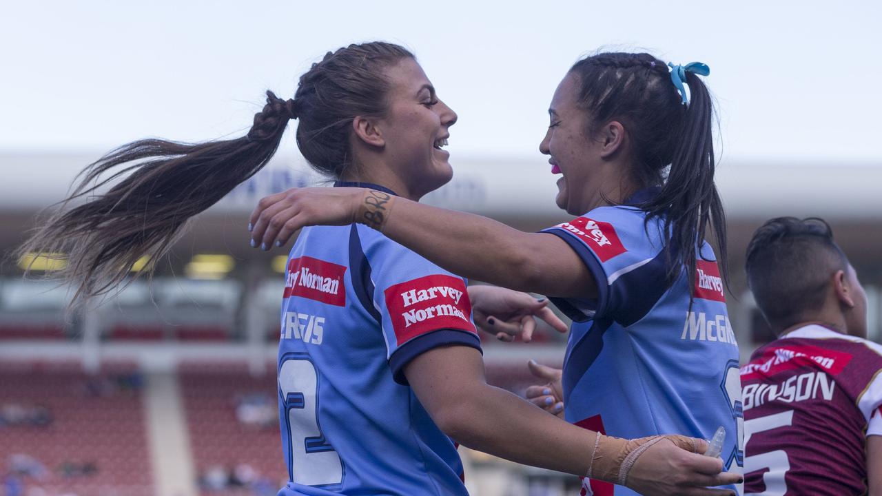 Jess Sergis scored three tries on debut for NSW. Picture; AAP Image/Craig Golding