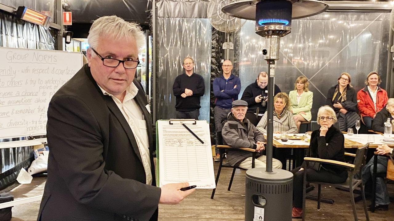Former senator Rex Patrick became the 10,000th signatory on a petition calling for the state government to reverse a decision to divert heavy trucks onto River and Strathalbyn Roads and build a new Hahndorf bypass. Picture: Supplied