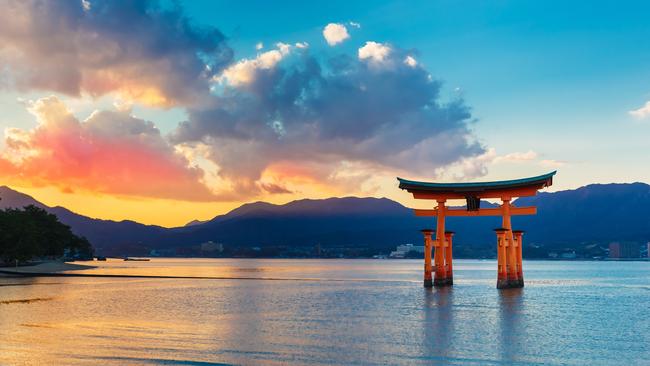 The great floating gate (O-Torii) on Miyajima island near the Itsukushima Shinto shrine is a sight to behold. Picture: iStock