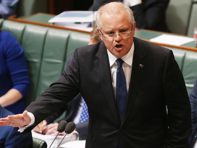 Treasurer Scott Morrison has said Australian wages will increase, but not for about seven years. Picture: Kym Smith