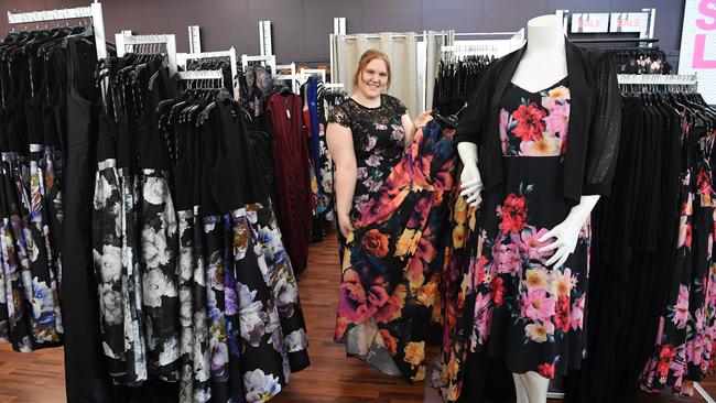 Sales assistant Cassie Dallarizza inside a City Chic store in 2019. Picture: News Regional Media