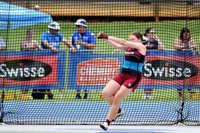 Sophie Sears Australian All Schools track and field championships in Brisbane. Saturday December 7, 2024. Picture John Gass