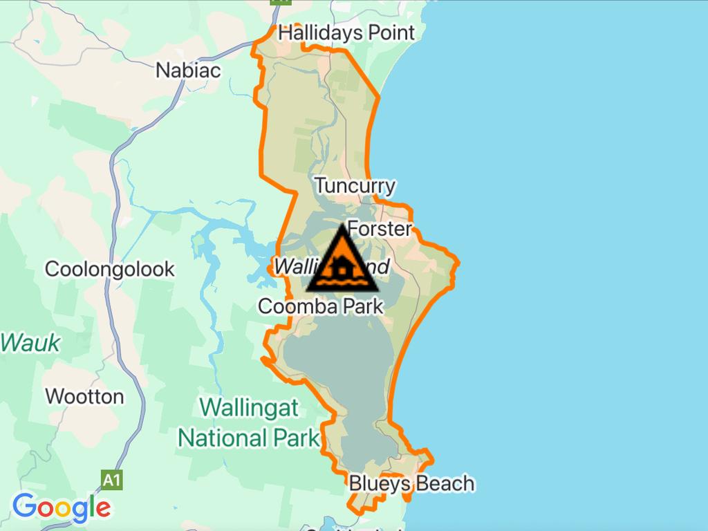 NSW floods: Suburbs at risk. Picture: Hazards Near Me NSW