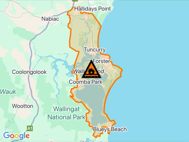 NSW floods: Suburbs at risk. Picture: Hazards Near Me NSW